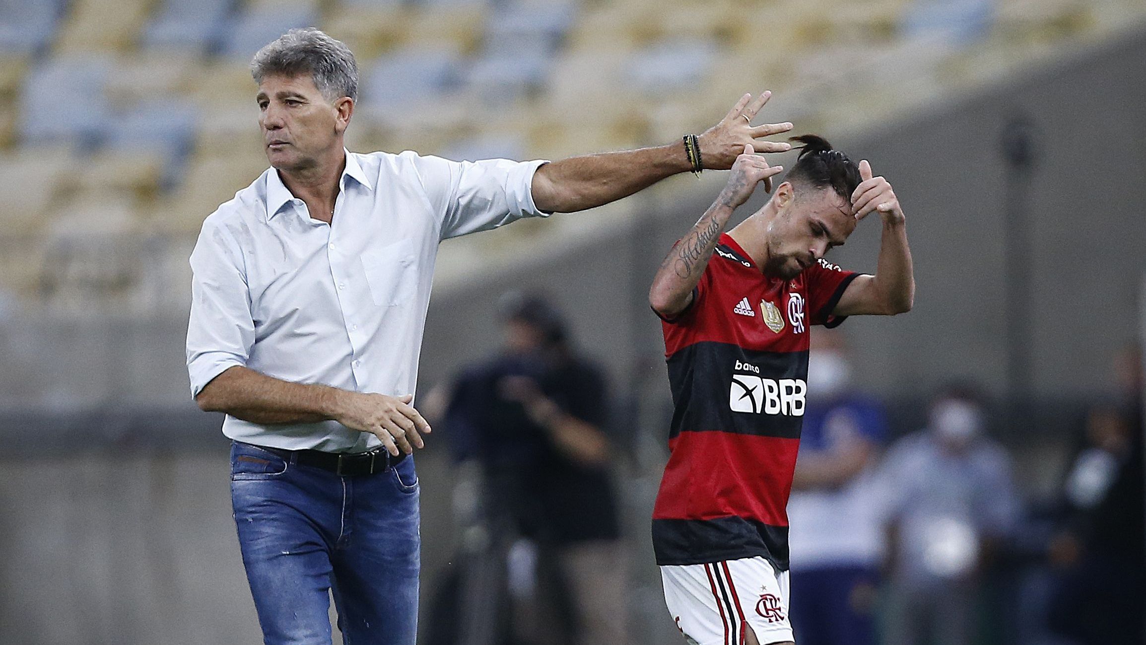Renato e Michael trabalharam juntos no Flamengo e mantém amizade, desde então