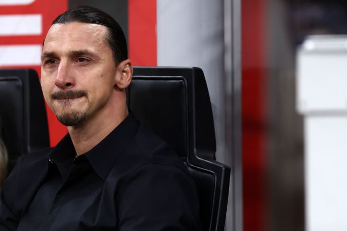 Ibrahimovic se emociona no banco de reservas / Sportinfoto/DeFodi Images via Getty Images