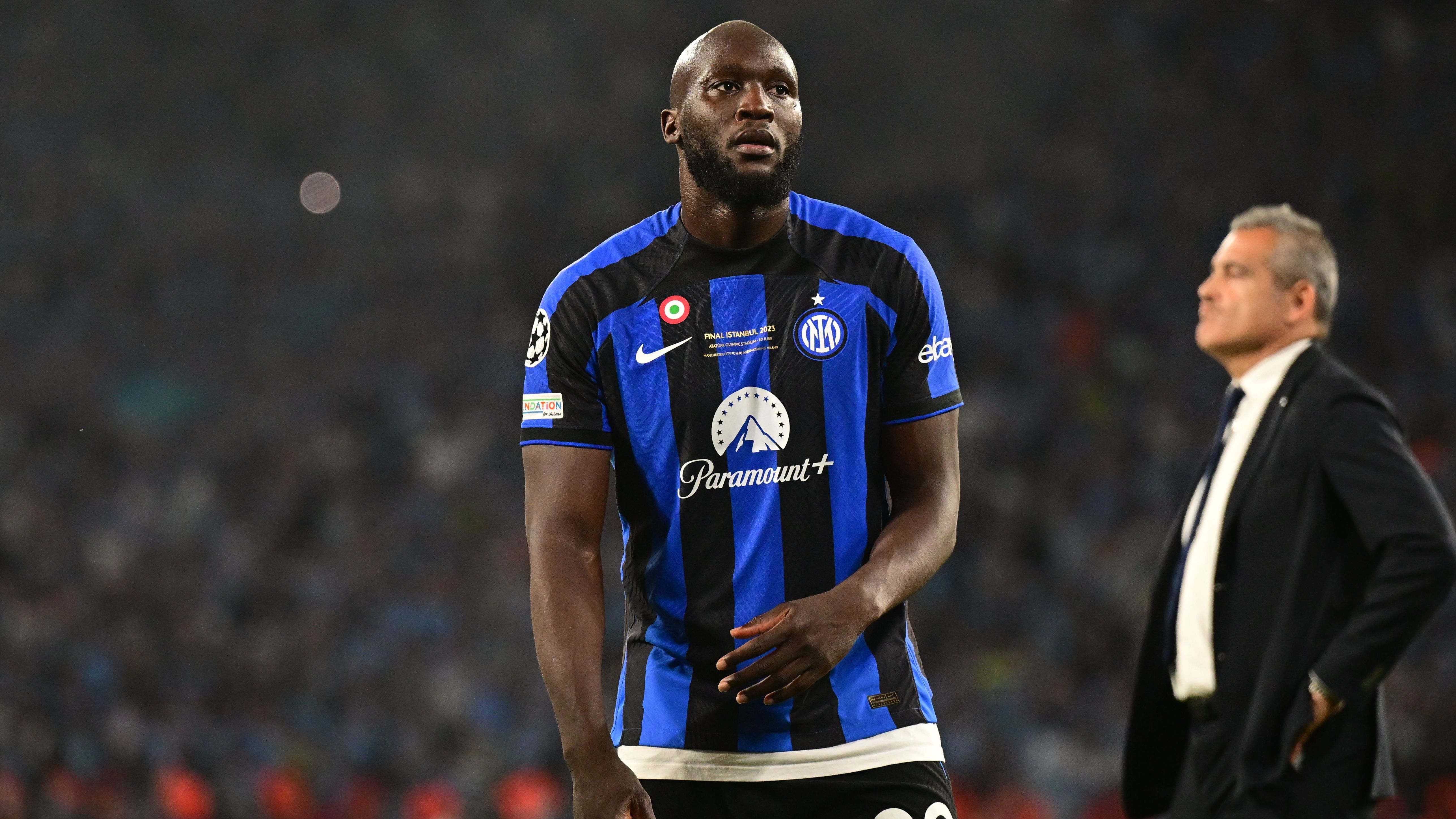 Lukaku após o a derrota da Inter de Milão