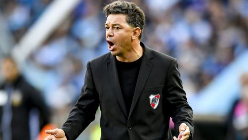 Marcelo Gallardo comandando o River Plate em outubro de 2022
