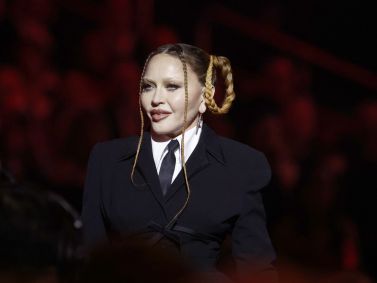 Madonna durante o 65º Grammy, em Los Angeles, em fevereiro de 2023.