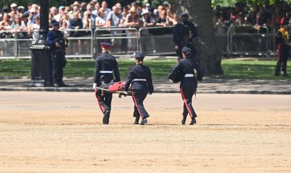 Guarda desmaia durante evento da família real em Londres