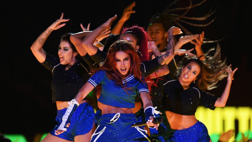 Anitta se apresenta na final da Liga dos Campeões / Michael Regan - UEFA/UEFA via Getty Images