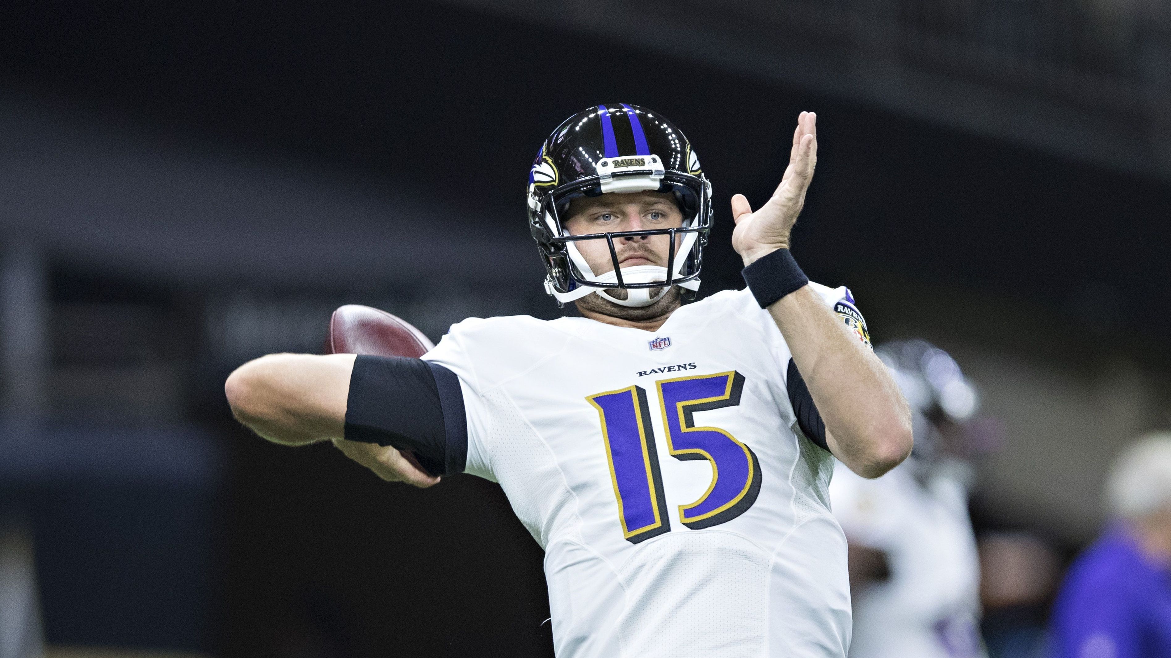 Ryan Mallett em ação pelo Baltimore Ravens