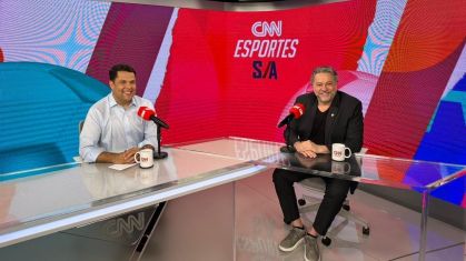 Presidente do São Paulo FC, Julio Casares, nos estúdios da CNN Brasil em São Paulo