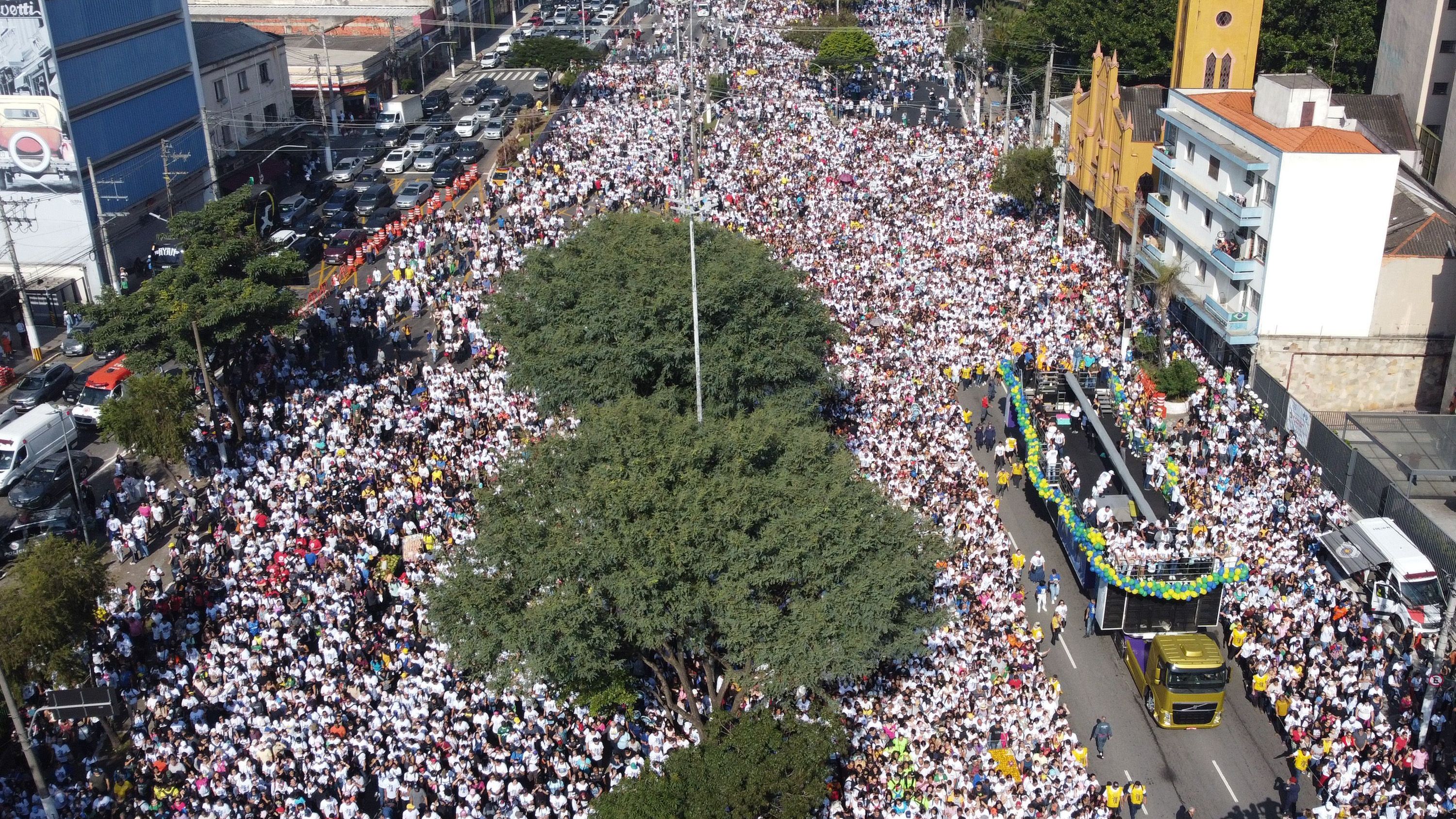 VISTA AÉREA DA 31ª MARCHA PARA JESUS