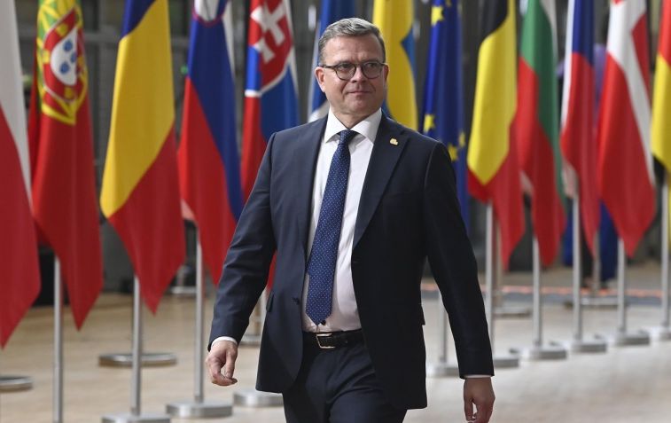 Petteri Orpo, premiê da Finlândia, reforçou o discurso dos demais líderes europeus / Bert Van Den Broucke / Photonews via Getty Images