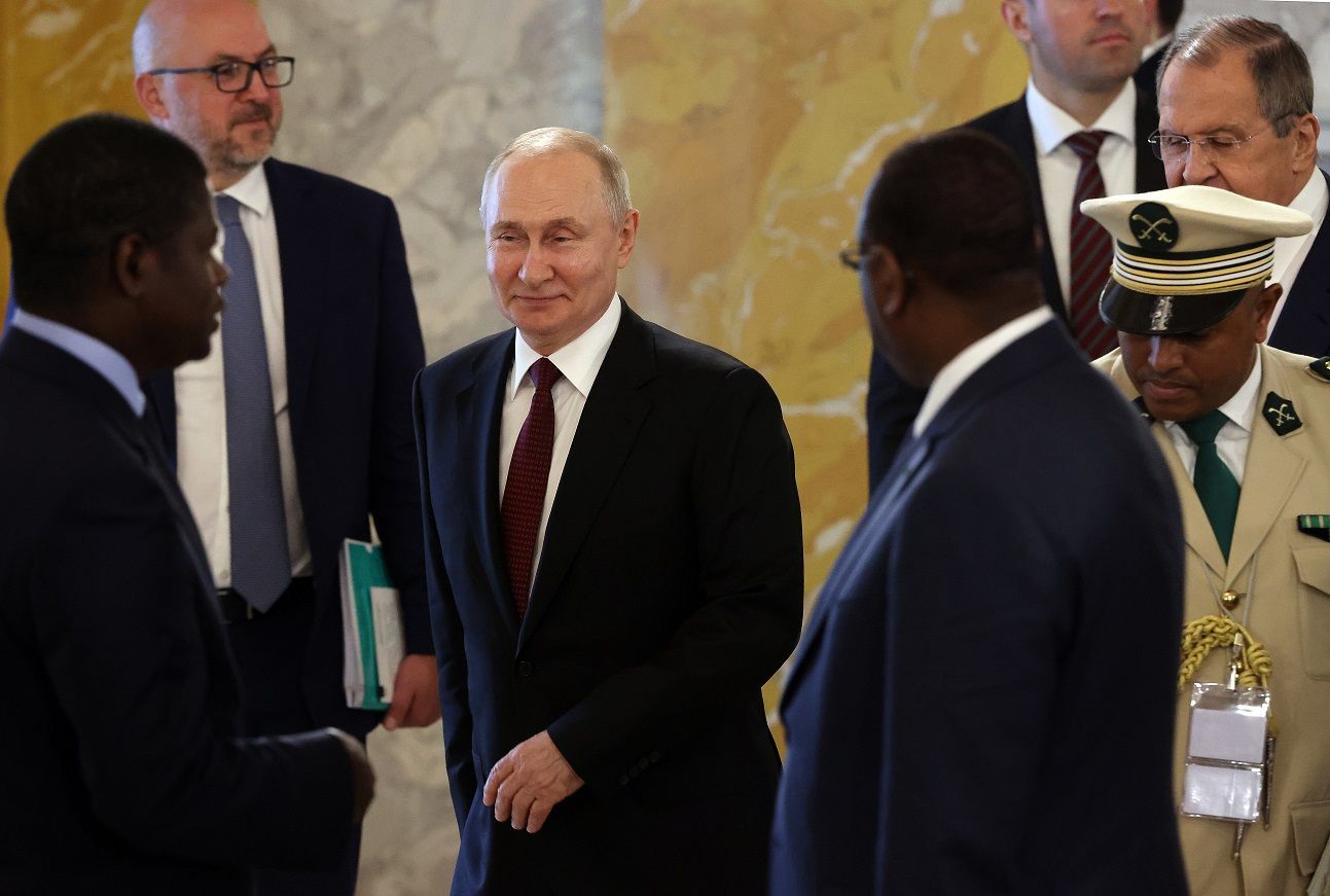 President Putin Of Russia Meets With African Leaders