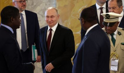 President Putin Of Russia Meets With African Leaders