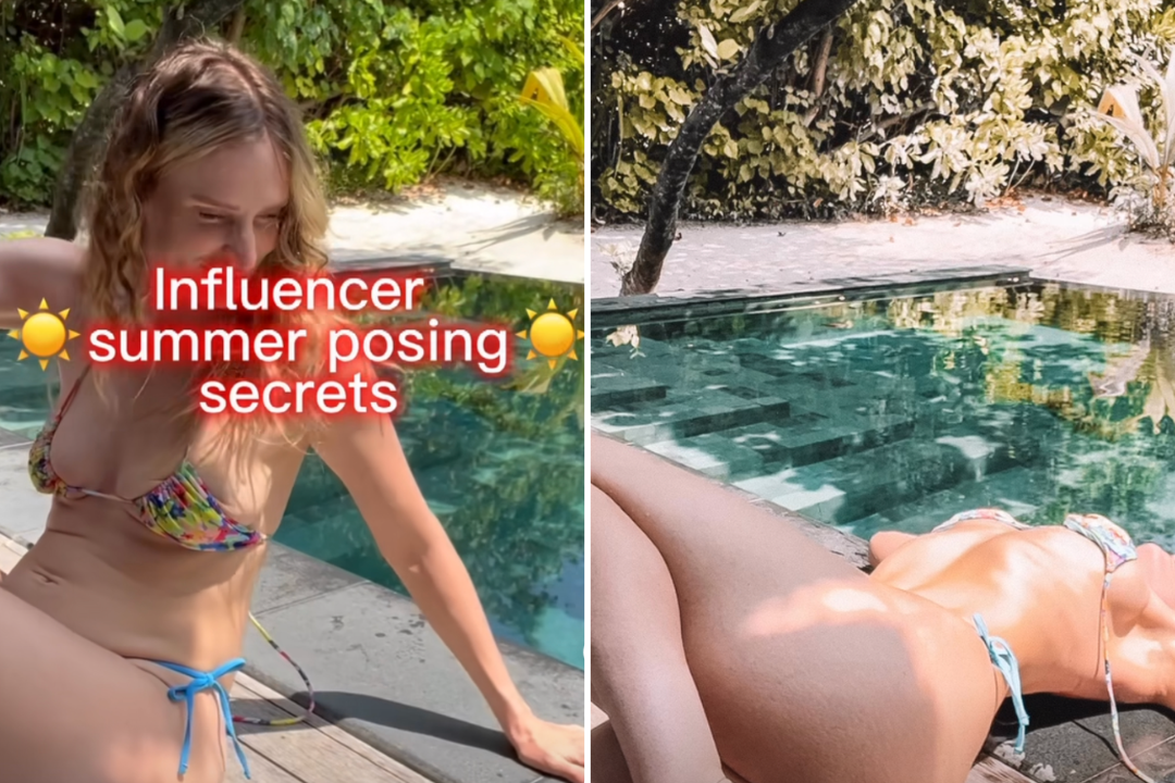 Influenciadora e jornalista Danae Mercer Ricci mostra truques de postura para um "corpo perfeito" em fotos