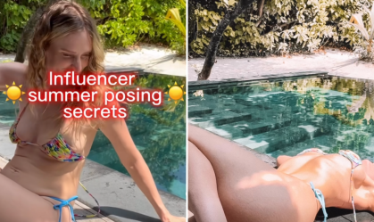 Influenciadora mostra como truques de postura criam a ilusão do “corpo perfeito”
