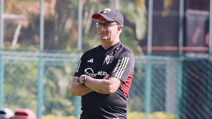 Dorival Jr, técnico do São Paulo, não deve poupar titulares contra o Atlético-MG pelo Brasileirão