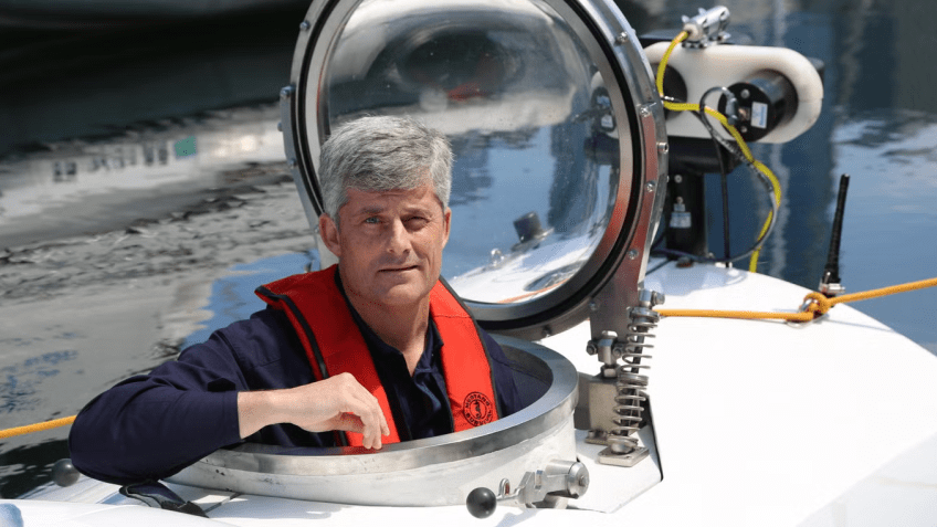 O CEO da OceanGate e piloto do Titan, Stockton Rush. / Reprodução