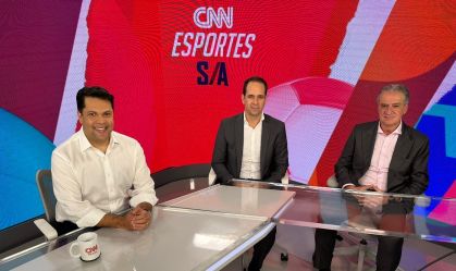João Vítor Xavier recebe Bruno Muzzi e Sérgio Coelho, CEO e presidente do Atlético-MG, respectivamente, no CNN Esportes S/A