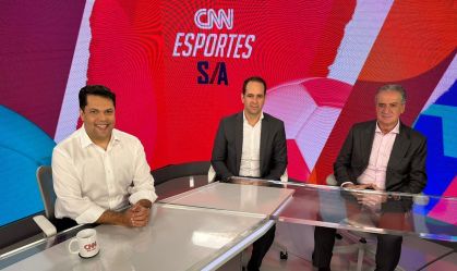 João Vítor Xavier recebe Bruno Muzzi e Sérgio Coelho, CEO e presidente do Atlético-MG, respectivamente, no CNN Esportes S/A