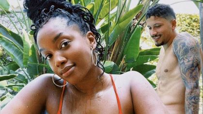 IZA e o namorado, o jogador Yuri Lima