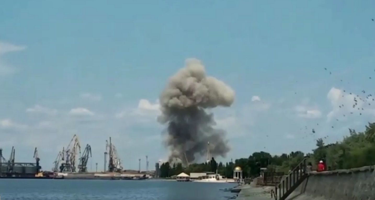 Explosions hit Berdyansk port in Russian-controlled Ukraine