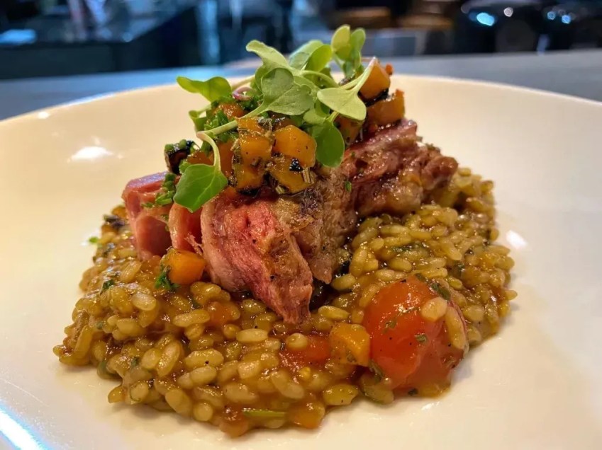 Arroz cremoso é um dos pratos em que o arroz fica mais viscoso