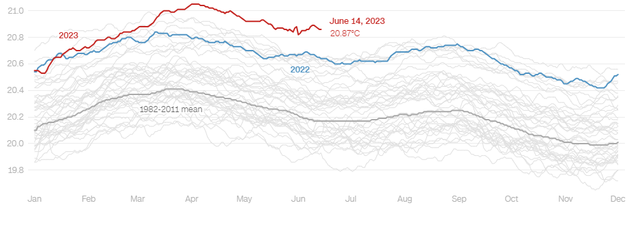 Climate Reanalyzer / Gráfico por Amy O'Kruk/CNN