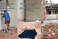 Homem destrói casa que construiu para os sogros após separação, e vídeo viraliza