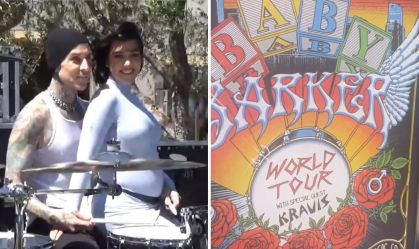É menino! Veja detalhes do chá revelação de Kourtney Kardashian e Travis Barker