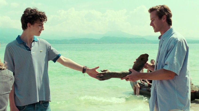 Timothée Chalamet e Armie Hammer em "Me Chame Pelo Seu Nome" • Foto: Divulgação