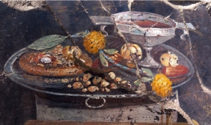 Pintura de possível "ancestral da pizza" é encontrada em ruínas romanas de Pompeia