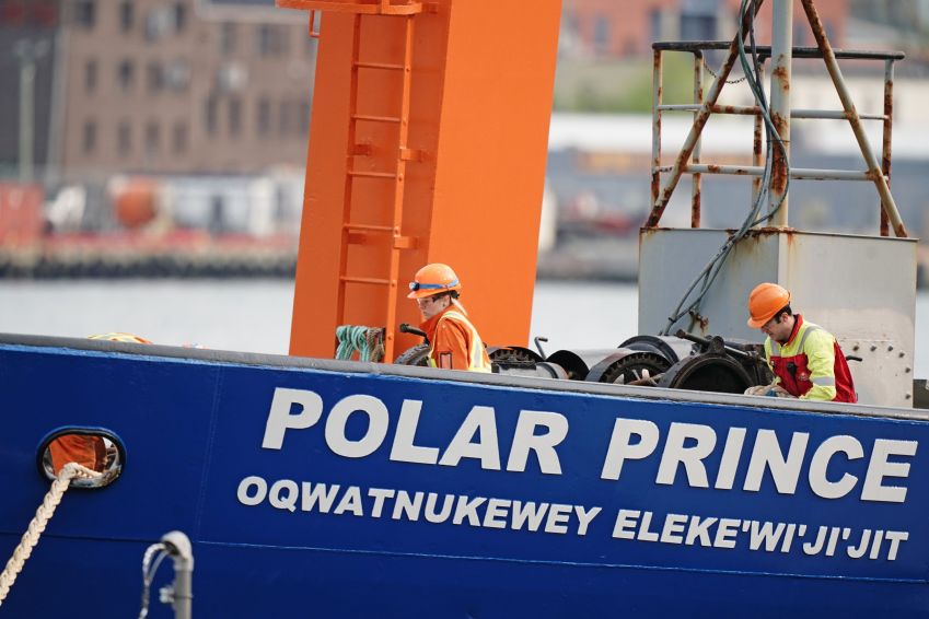 Polar Prince, o principal navio de apoio ao submersível Titan / Jordan Pettitt/PA Images via Getty Images