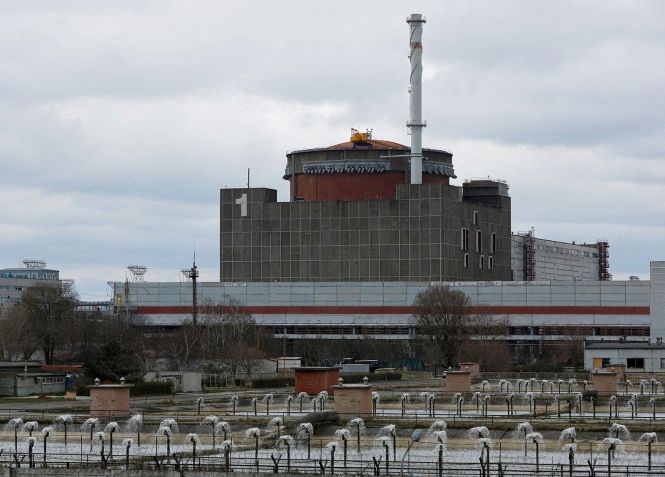 A usina nuclear de Zaporizhzhia na região sul de Zaporizhzhia, na Ucrânia, em 29 de março. / Alexander Ermochenko/Reuters