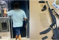PM que invadiu academia com espingarda tem armas apreendidas no DF