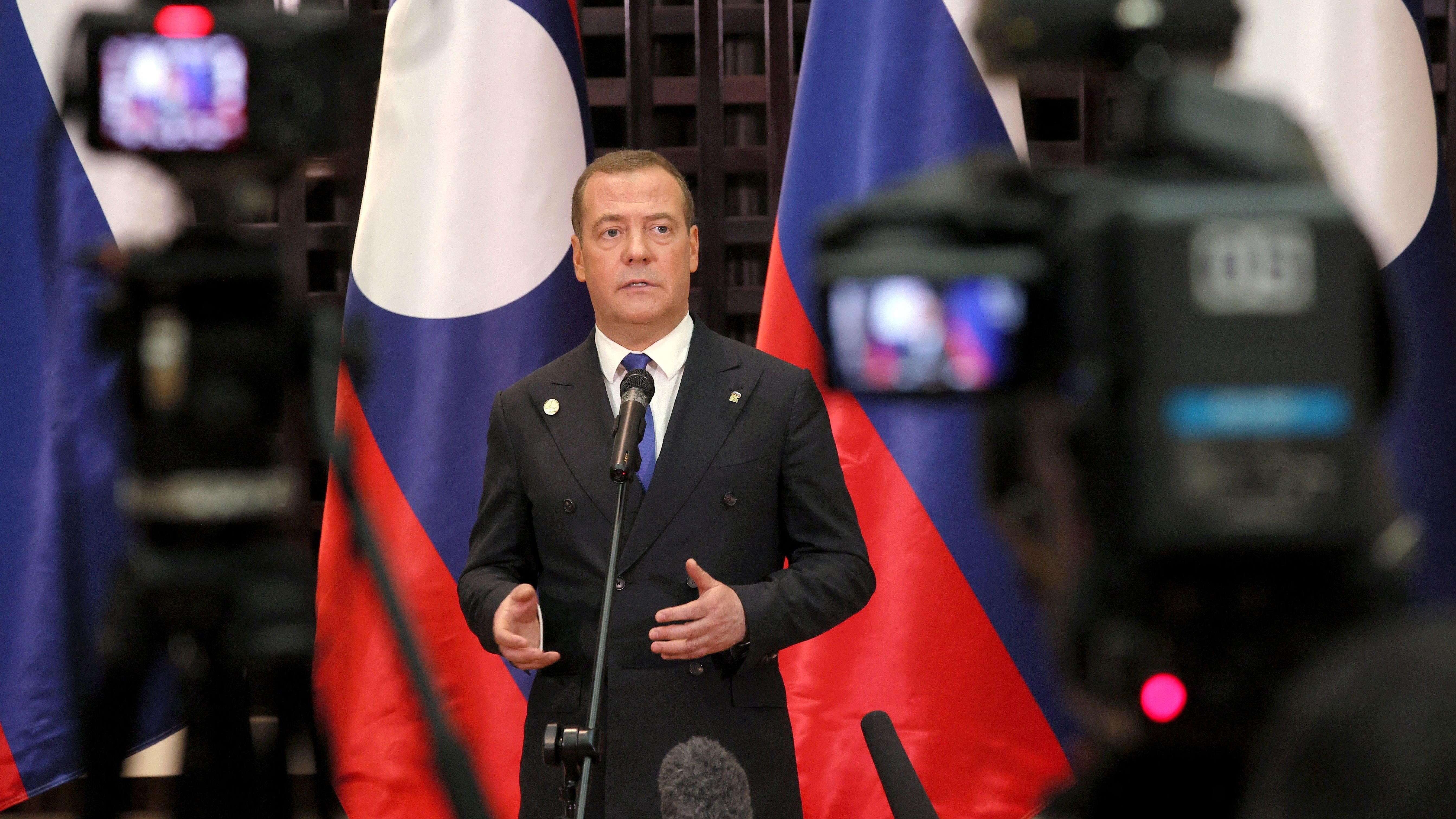 Dmitry Medvedev, vice-secretário do poderoso Conselho de Segurança da Rússia