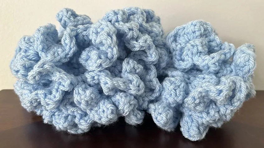 Modelo de Antártica de crochê criado segundo instruções do ChatGPT / AJ Willingham/CNN