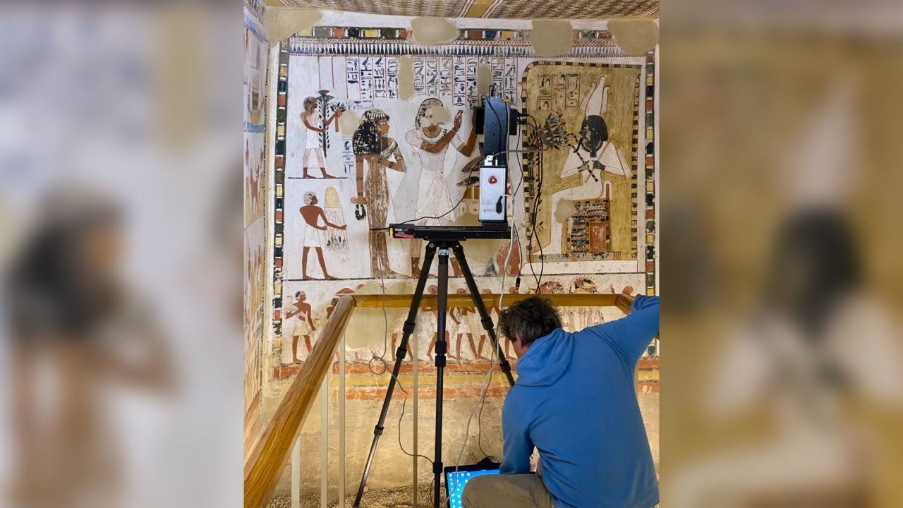 A análise de uma tumba pode levar em média de 10 a 15 anos. Novas ferramentas digitais e avanços tecnológicos ajudam a agilizar o processo / Theban Tombs Project (LAMS MAFTO CNRS - CA Uliège)