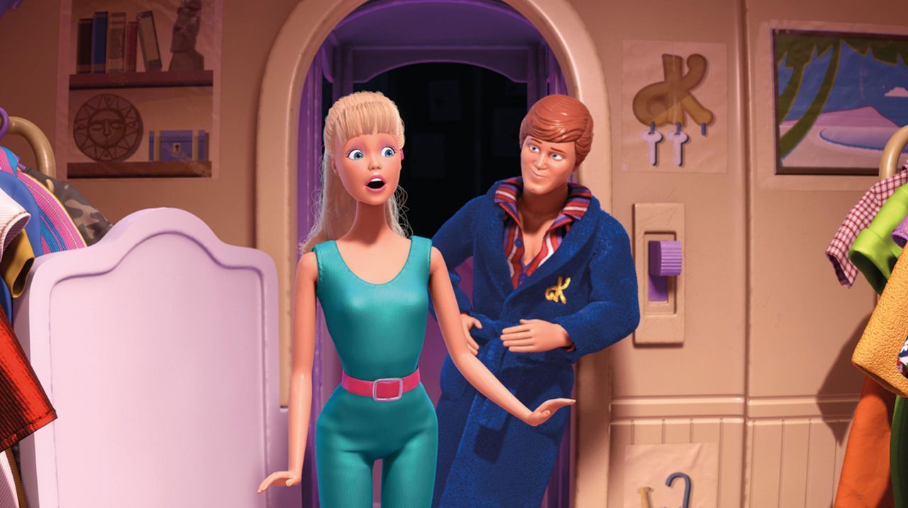 Barbie e Ken passaram mais tempo juntos durante a produção de "Toy Story 3", para a qual emprestaram suas semelhanças. / Moviestore/Shutterstock
