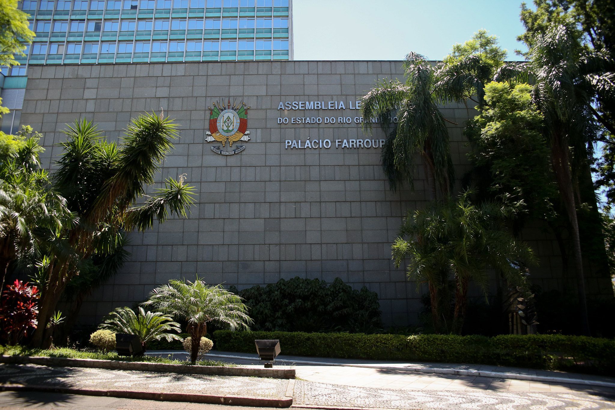Fachada da Assembleia Legislativa do Rio Grande do Sul