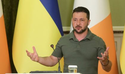 President of Ukraine and Prime Minister of Ireland At Joint Press Conference In Kyiv
