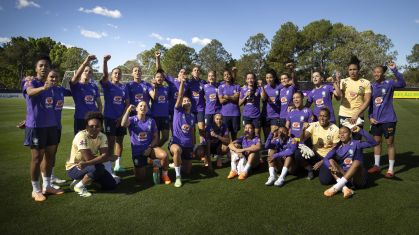 Treino da Seleção Feminina na Austrália