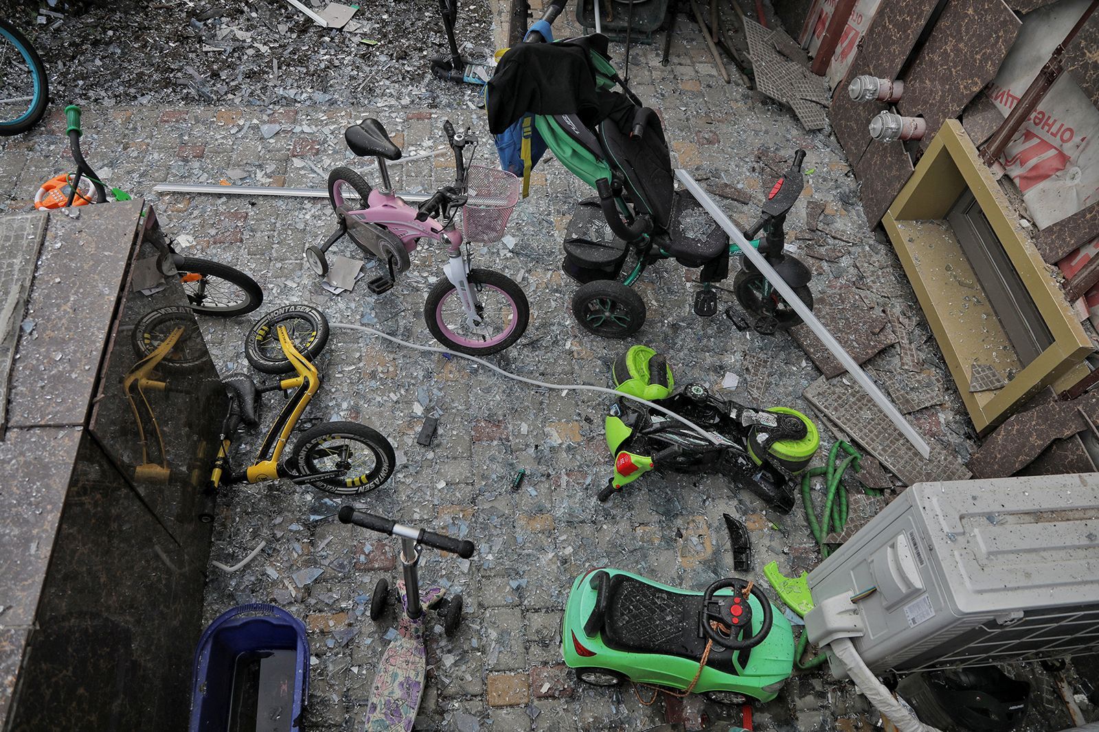 Aftermath of a Russian missile attack in Odesa