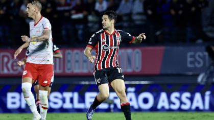 Alexandre Pato fez sua reestreia pelo São Paulo no duelo contra o Red Bull Bragantino, pelo Campeonato Brasileiro