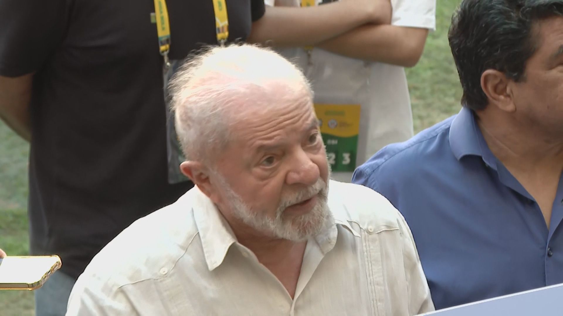 Lula no treino de futebol feminino