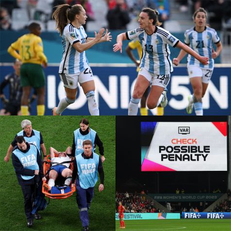 Montagem com os principais momentos do dia na Copa do Mundo Feminina / 1: Joe Allison - FIFA/FIFA via Getty Images/ 2: Matt King - FIFA/FIFA via Getty Images/ 3: Aitor Alcalde - FIFA/FIFA via Getty Images