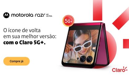 Por: Claro - Motorola Razr 40 Ultra: o ícone de volta em grande estilo com o Claro 5G+