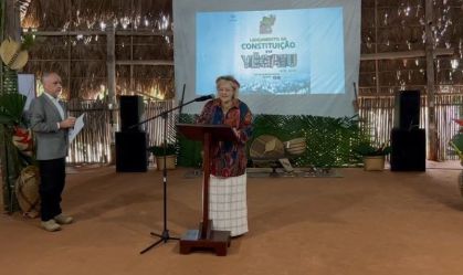 No Amazonas, Rosa Weber lança primeira Constituição traduzida para língua indígena