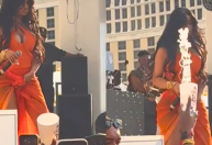 Microfone arremessado por Cardi B em fã é leiloado para caridade; saiba o valor