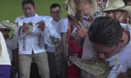 Casamento com jacare1