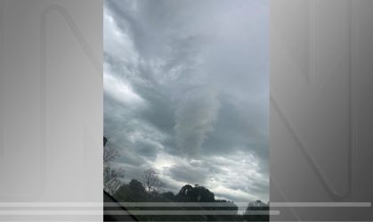 Nuvem em formato de tornado impressiona moradores no Sul do Brasil; veja