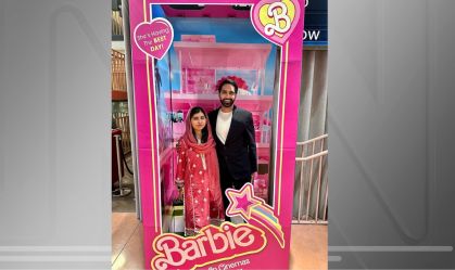 Ganhadora de prêmio Nobel, Malala brinca ao assistir Barbie com marido: “Ele é só o Ken”