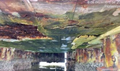 Pontes em Florianópolis têm “corrosão avançada” e risco estrutural, diz empreiteira; veja fotos