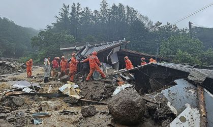 Número de mortos por inundações na Coreia do Sul sobe para 40