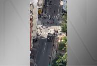 Usuários de drogas depredam seis ônibus na região da Cracolândia em SP